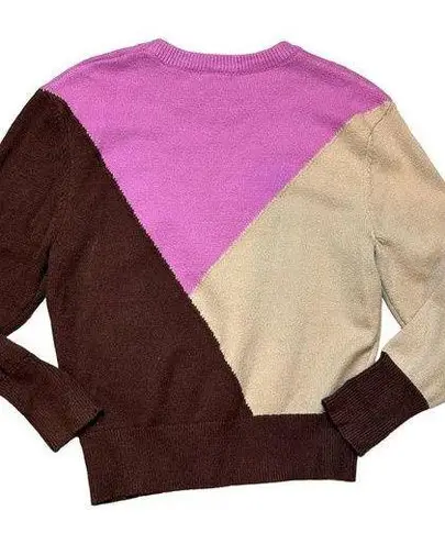 Lush Clothing New LUSH Womens Sweater Pink Size Small Pink Beige Brown Colorway Viscouse