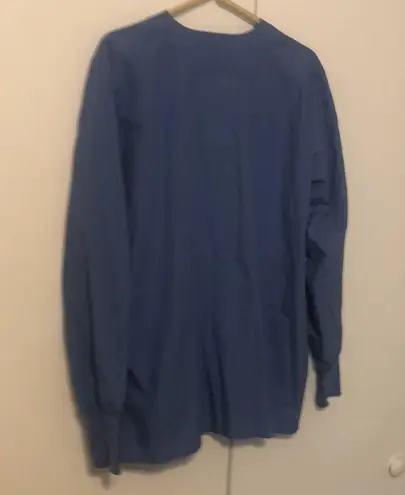 Landau Women’s Warm Up Scrub Jacket Size Medium Blue Color