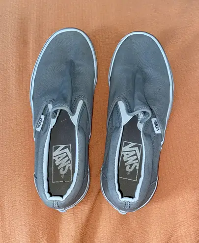 Vans Gray Slip-ons