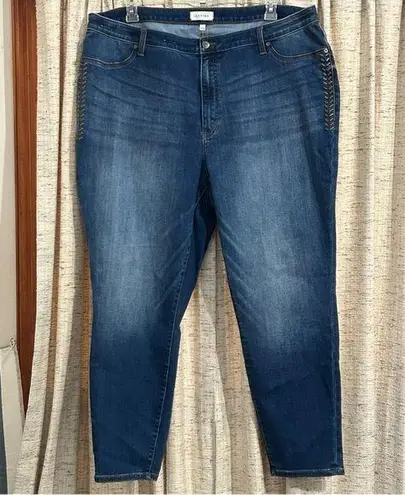 Lila Ryan Brittlyn Embellished Skinny Jean - 24W