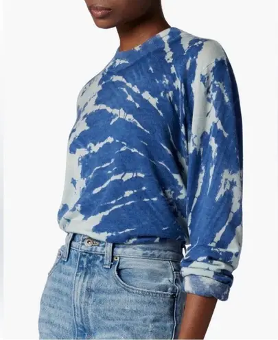 Equipment Agathe Mock Neck Sweater Blue Tie Dye Cashmere Women’s Sweater Medium