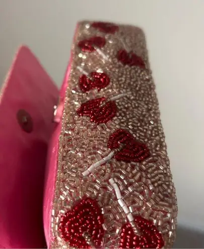 viral beaded lollipop shoulder bag sequins hand made Pink