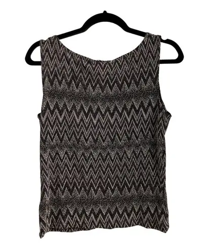 Fashion Bug Vintage Stretchy Metallic Tank Top - Size L