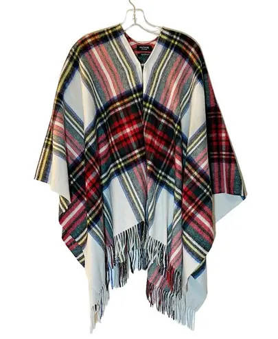 L.A.M.B. Kiltane of Scotland  NWOT Tartan Wool Cape OSFM