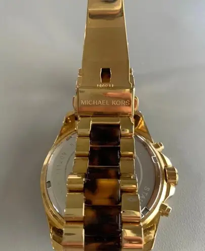 Michael Kors 5696 Bradshaw Chronogragh Watch Gold 42 55 Off Retail From Yvonne
