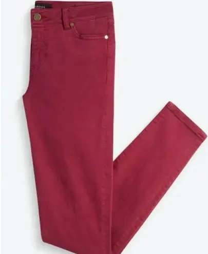 Liverpool Jeans Company Liverpool Skinny Hugger Sz 12/31 Wine/Red EUC