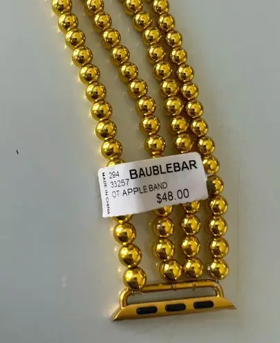 BaubleBar Apple Watch Band Gold Beads from Nordstrom Stretchy Band