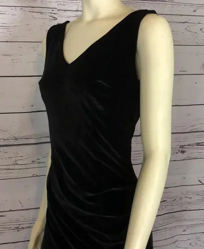 Miss ord Sexy Formal Velvet High Split Ruched Long Bodycon maxi dress size XL