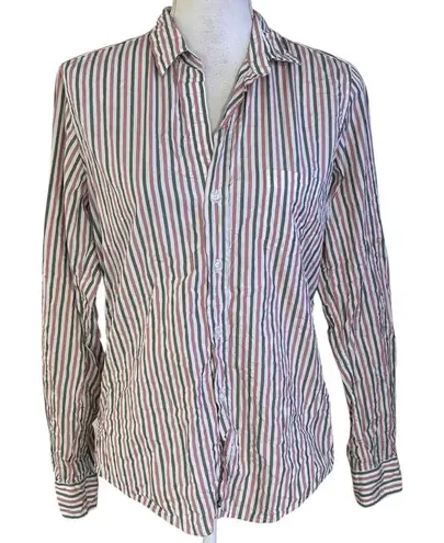 Frank & Eileen Size S Barry Button Front Up Shirt Stripes Striped Long Sleeves - Image 1