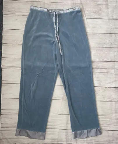 Sarah spencer intimates women M velour luxury pajama set blue M