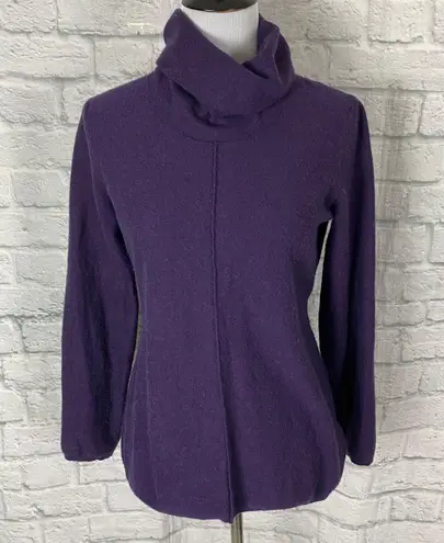 Calvin Klein Jeans women L Longsleeve pullover turtleneck sweater purple