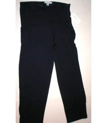 NWT New Womens M Emanuel Ungaro Comfy Lounge Pants Silk Navy Blue Designer Size M