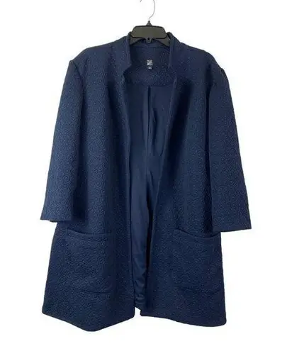 Roz & Ali Women's Navy Blue Coat