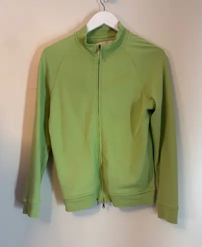 GREG NORMAN Women's Full Zip Green Shirt Golf Athletic Pickleball Tennis Small