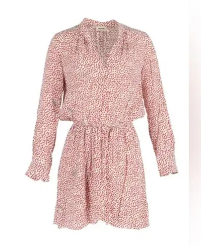 Zadig & Voltaire Rinka Heart-print Dress In Red Silk Small