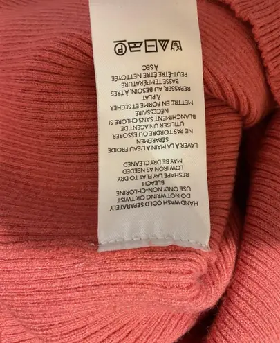 Pilcro Anthro Salmon Pink Ribbed Top Size Medium