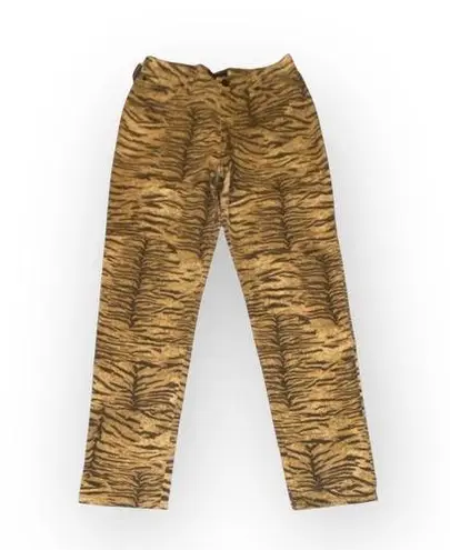 Vintage 90ās: new Overdrive by Equinox ą¼ Luxe Cheetah Print Jean ą¼ Made in Italy Gold Size 10