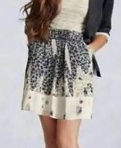 CAbi  Bella Leopard Print Mini Skirt 401