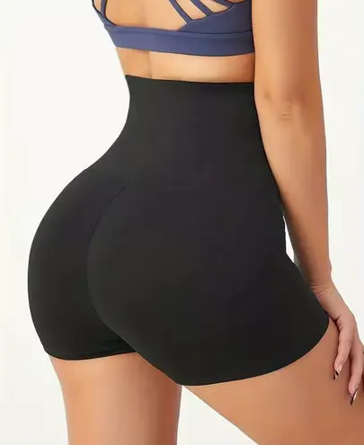 Buckles High Waist Shapewear Shorts Size M Black Size M