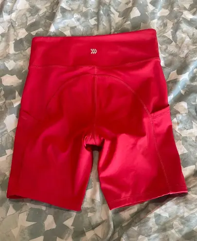 All In Motion Red Biker Shorts