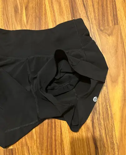 Lululemon Speed Up High Rise Lined Short 4” Black