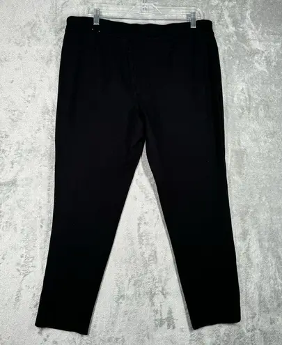 Anne Klein  Pants Womens XL Black Pull On Neutral Minimalist Preppy Career Casual