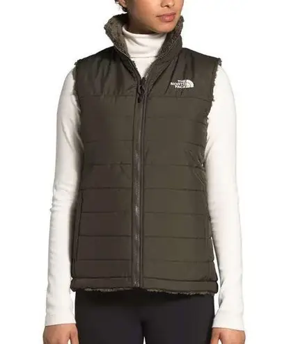 The North Face  Women’s Mossbud Insulated Reversible Vest Fleece Green