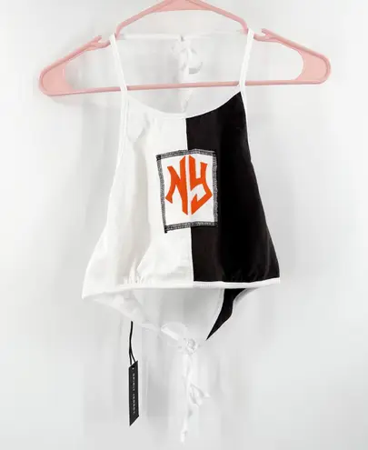 Spirit Jersey NY Halter Top SZ Small NWT Blocked New York Crop 90s Inspire Retro