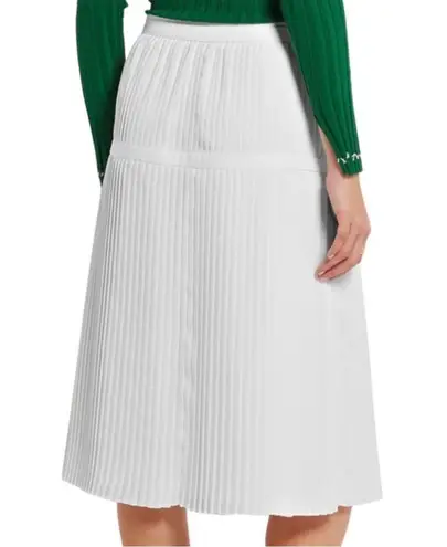 Altuzarra Mayumi white pleated side tie skirt Size 4