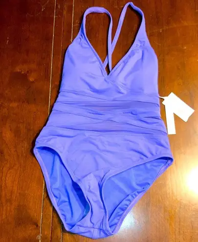 Bleu Rod Beattie NWT blue rod Beattie in periwinkle one piece swim suit sz 6