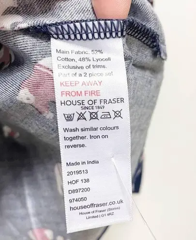 Maison De Nimes Polar Bear Blue Pajama Top Size M