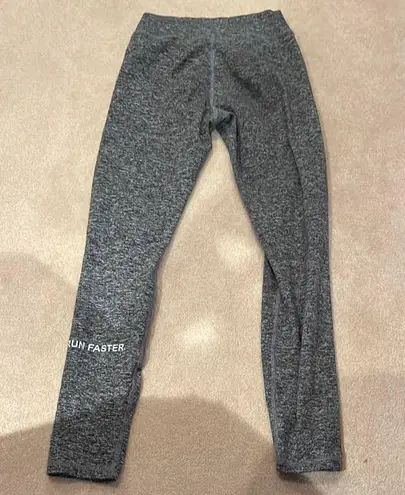 Good hYOUman Gray Heathered Full-Length Leggings with Elastic Waistband