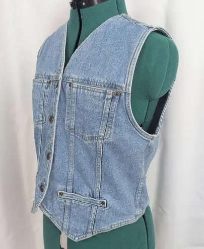 Vintage Lizwear Denim Vest Small Blue
