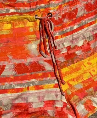 Mossimo tropical sunset strapless shorts romper Size L