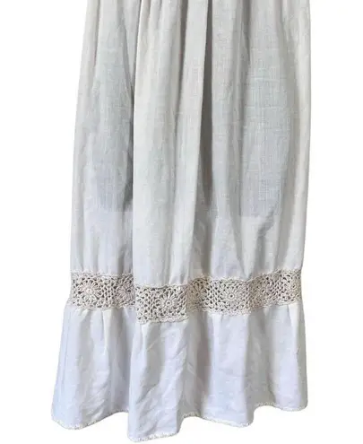 Handmade Vintage Mexican Oaxaca crochet embroidered dress