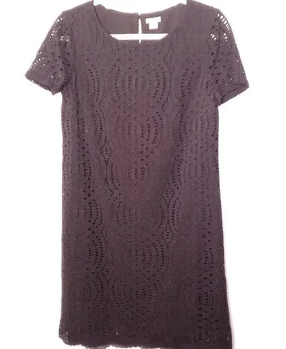 J.Crew ⭐️  black lace shift dress size 2