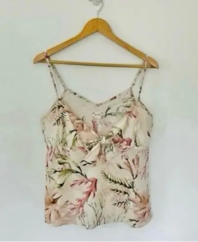 The Lazy Poet Seaweed Loungewear Tie Top Pink Cotton Blush Keyhole Spaghetti Strap