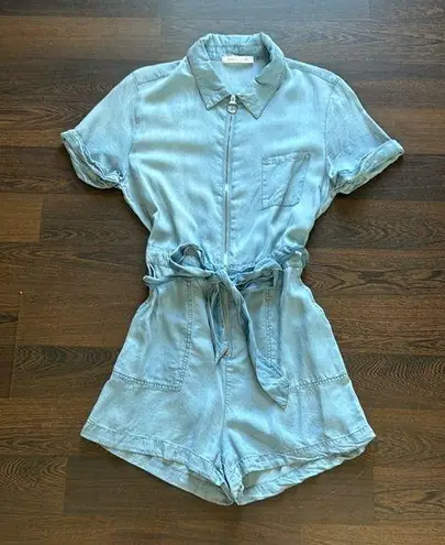 Urban Daizy Denim Romper Blue Large