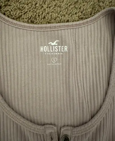 Hollister Purple Ribbed Henley Bodysuit