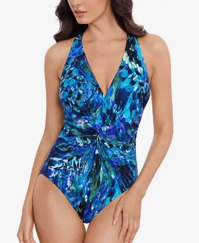 NEW Magicsuit Drew One Piece in Chanticleer Blue Green Size US 14