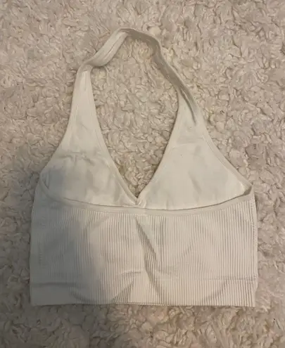 Garage white halter top