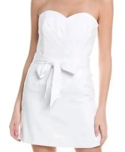 Lilly Pulitzer  $228 Kylo Resort White Strapless skirted‎ shorts romper 14 M L - Image 1