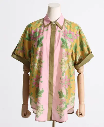 Vintage Printed 2 Pieces Set Multi Size M