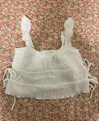 Boutique white crop top