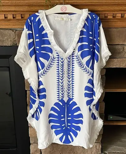 Marie Oliver  Monstera Print Tunic Dress