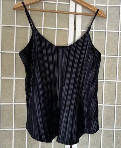 Dalia Collection Dalia Velvet swing tank top spaghetti straps dark blue size small
