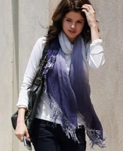 Gypsy 05 💕💕 Knotted Fringe Tie Dye Scarf Sarong