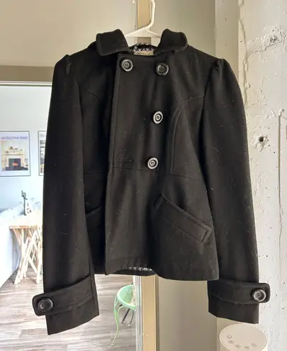 Nordstrom Black Peacoat