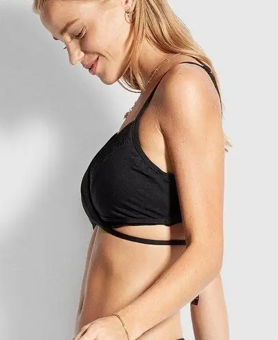 Seafolly NWT Quilted Wrap Front Booster Bikini Top US Size 6