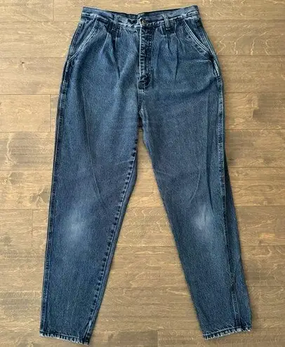 Bill Blass Vintage 90’s Hi-Waist Tapered Dark Wash Mom Jeans